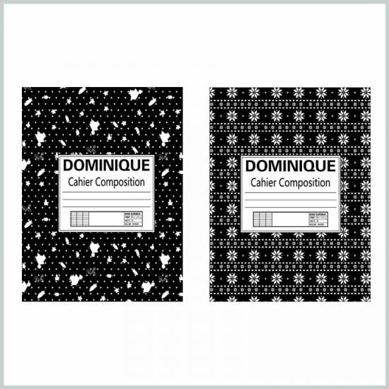 Black and white composition notebook